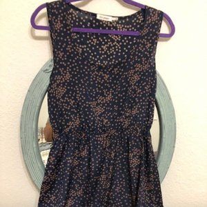 Blue Polka Dot Dress - Size Large (Juniors)